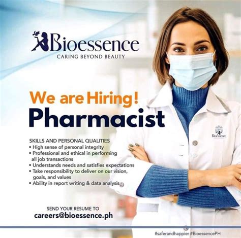 Pharmacy Jobs in Philippines .